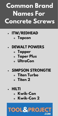 Stainless steel tapcon concrete screws