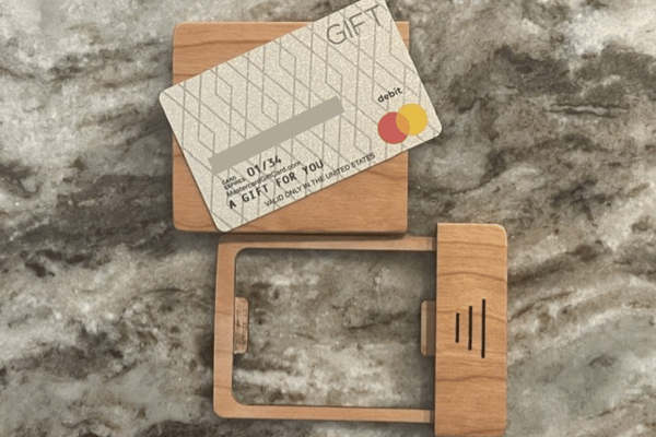 Solid Cherry Gift Card Box